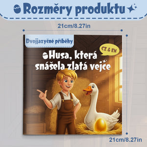 Czech-English bilingual animal fable reader for kids