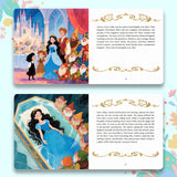 Snow White interior pages with colorful picture story layout
