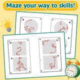 Maze Game, Find Your Way Out Activity Book for Ages 12+, Challenging Maze Puzzle Book with Pathfinding Practice, Strategic Thinking, Focus Training, and Visual Logic Fun
