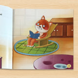 Printed preschool sticker book for home vocabulary and fine motor skills