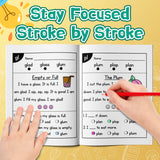 Printed early reading activity book for blend sounds vocabulary and handwriting