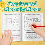 Pre-K and kindergarten shapes workbook for Ages 4-8