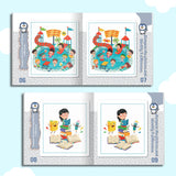 Printed kids visual puzzle book for focus, attention practice, and fun learning