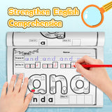 Printed early reading activity book for word recognition and handwriting readiness