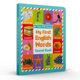 Printed interactive board book for preschool language learning and sound recognition