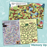 Printed Brainy Mazes ocean book with 25 cm by 17.2 cm size