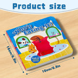 Product size panel for Who's Eating It Push and Pull Board Book toddler board book