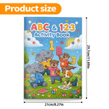 Preschool activity pages with count and write practice