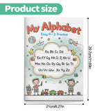 Kids alphabet workbook with story color tasks