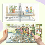 Printed kids character story about actions and behavior awareness