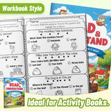 Printed workbook with picture choice activities for early readers