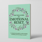 Printed emotional reset guide for teen self-reflection