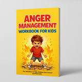 Printed kids anger awareness activity book for confidence and behavior support