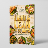 Front cover view of Light and Lean in 30 Days printed guide