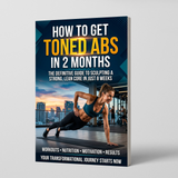 Printed fitness book for nutrition awareness, motivation, and core training