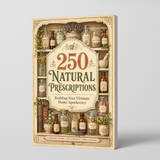 Front cover view of 250 Natural Prescriptions printed wellness guide