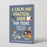 Calm and Practical Life Skills Guide for Teens product image 9 showing printed book details for screen-free reading and learning
