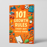 Printed boys' life skills guide for healthy growing up and personal development