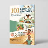 Printed practical skills guide for kids with responsibility and problem-solving lessons