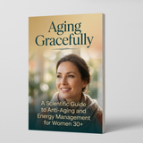 Front cover view of women's anti-aging wellness guide