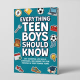 Front cover view of life skills book for teen boys
