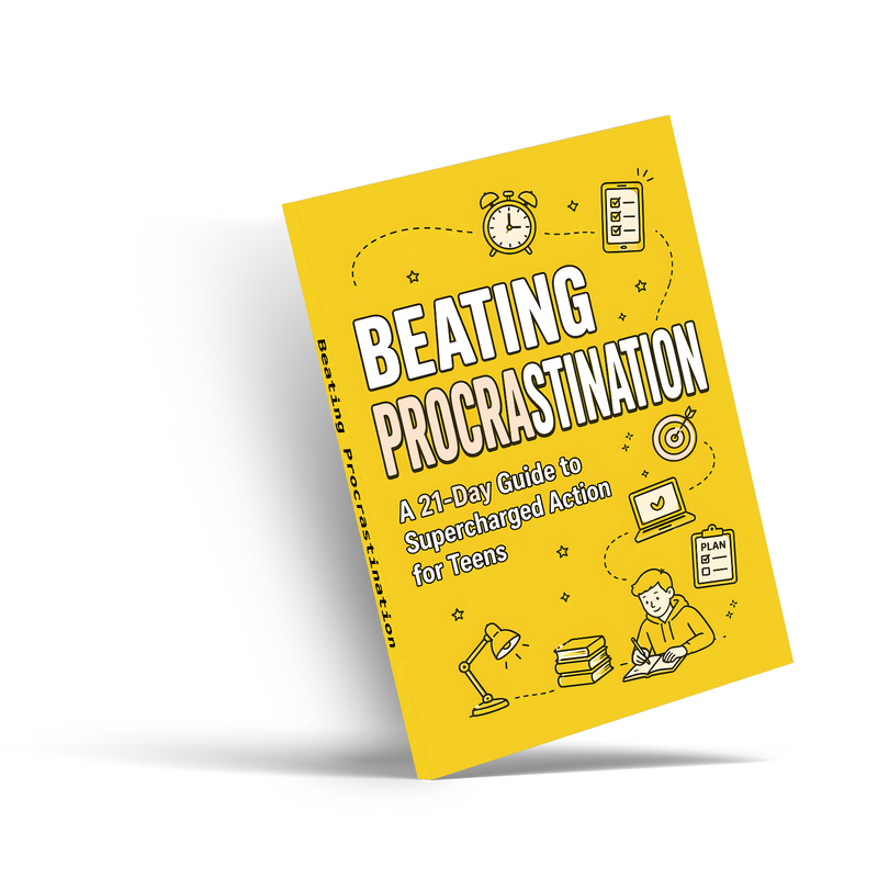 Beating Procrastination 21-Day Action Guide for Teens cover