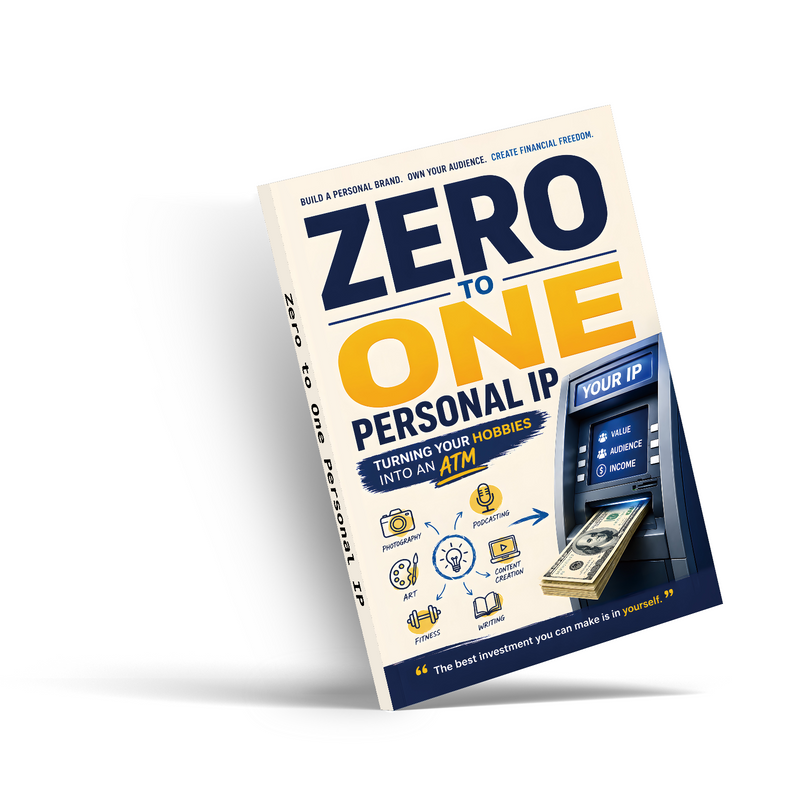Zero to One Personal IP hobby monetization and digital income guide cover