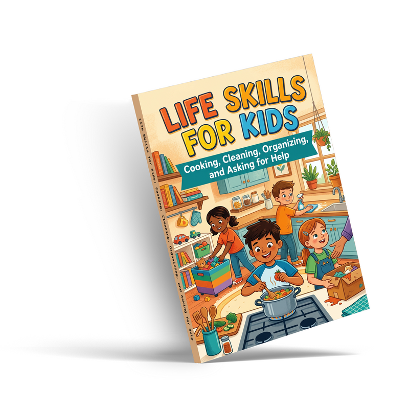 Life Skills for Kids cooking cleaning and asking for help cover