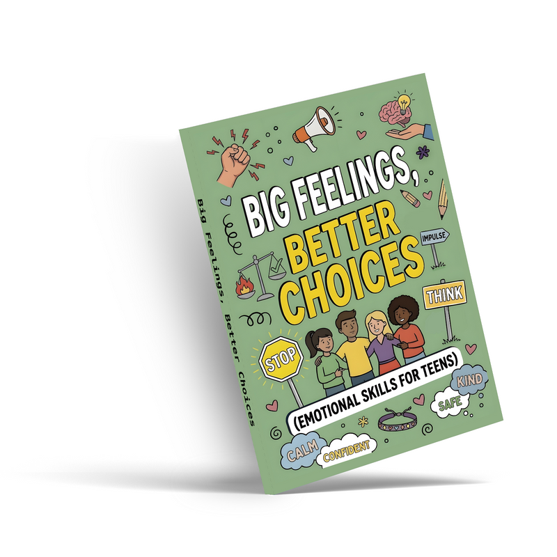 Big Feelings Better Choices emotional skills book for teens cover
