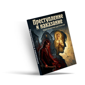 Crime and Punishment Russian Edition by Fyodor Dostoevsky classic novel cover