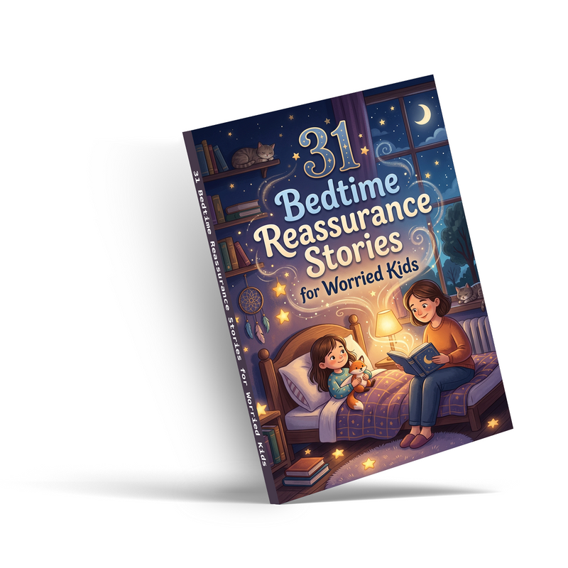 31 Bedtime Reassurance Stories for Worried Kids book cover