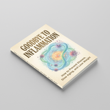 Angled paperback mockup of Goodbye to Inflammation Wellness Guide