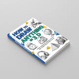 Angled paperback mockup of How to Draw Anything in 3D