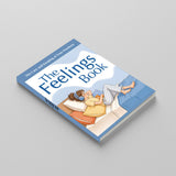 Angled paperback mockup of The Feelings Book