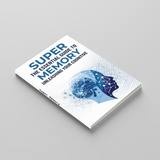 Angled paperback mockup of Super Memory Training and Focus Guide