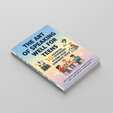 Printed teen public speaking guide with illustrated cover