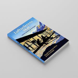 Printed Norwegian aviation adventure novel with treasure and suspense themes