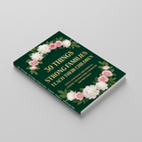 Angled paperback mockup of 30 Things Strong Families Teach Their Children
