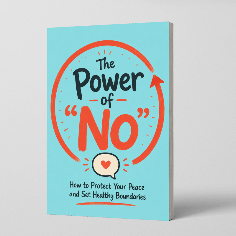 The Power of Saying No: Healthy Boundaries and Inner Calm physical printed English book front cover, ISBN 9798904660482