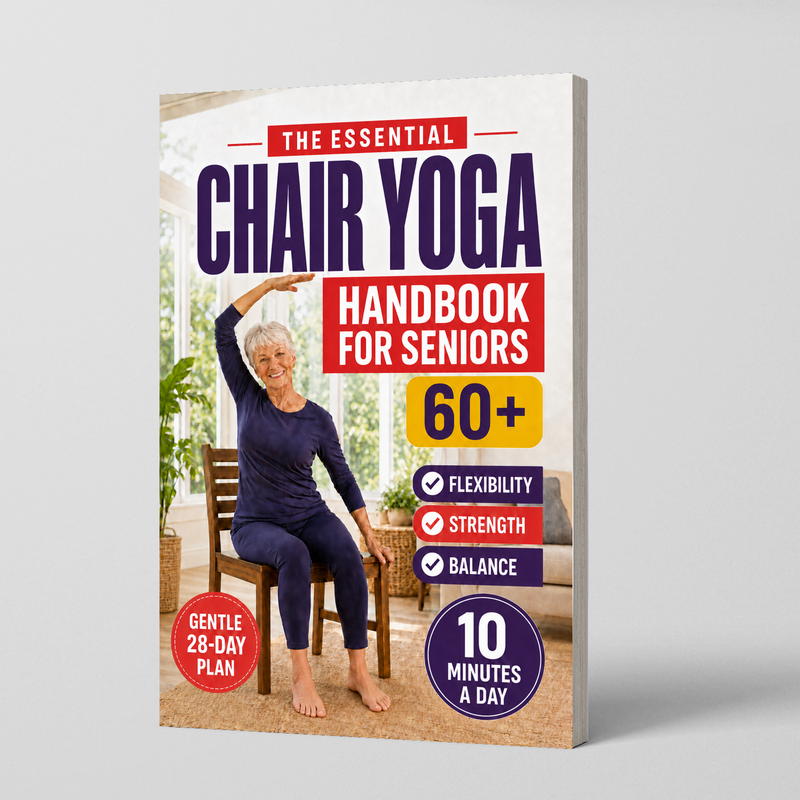 The Essential Chair Yoga Handbook for Seniors 60+ physical printed book product image 1, ISBN 9798904668266