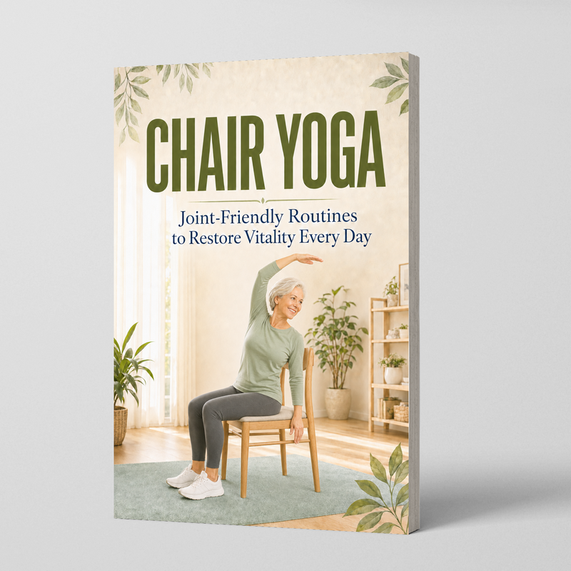 Chair Yoga: Joint-Friendly Routines to Restore Vitality Every Day - Perfect for Busy, Sedentary Lifestyles physical printed book product image 1, ISBN 9798904668273