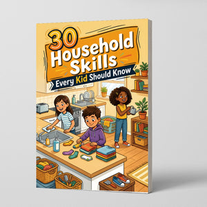 30 Household Skills Every Kid Should Know, Life Skills Book for Kids physical printed English book interior page or product preview 2, ISBN 9798904661106