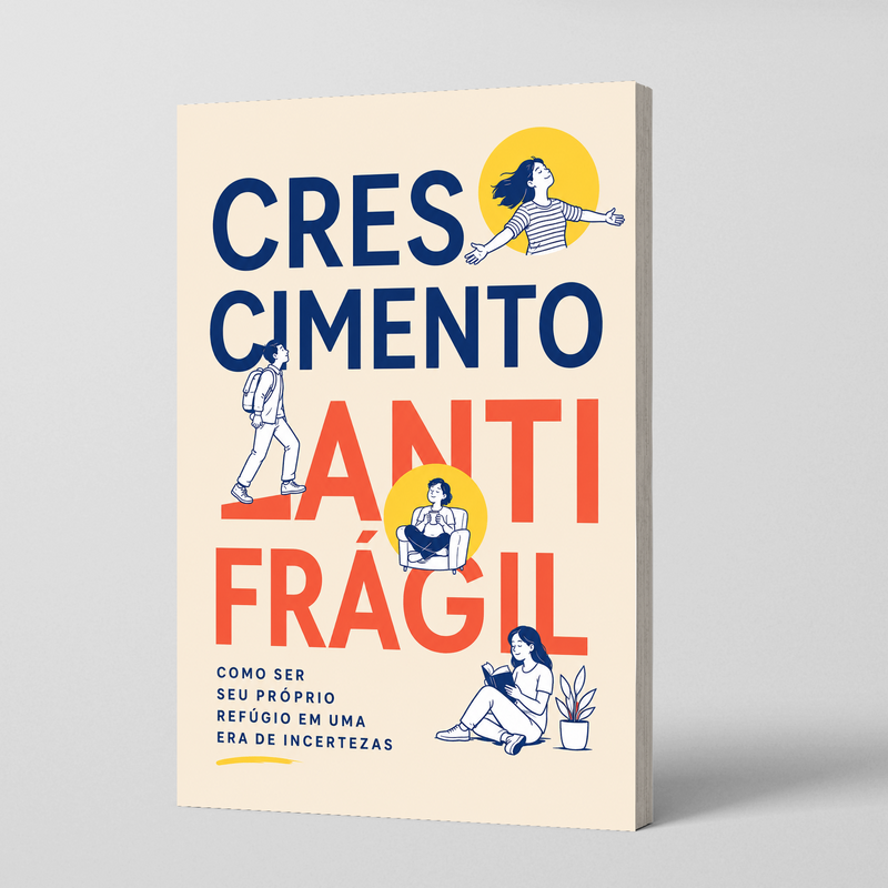 Crescimento Antifrágil: Guia para Tempos de Incerteza, Livro 1 physical printed Portuguese book front cover, ISBN 9798904660741