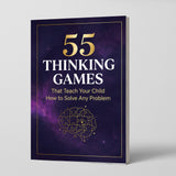 55 Thinking Games That Teach Kids Problem Solving - Critical Thinking Book 3 physical printed English book front cover, ISBN 9798904662318