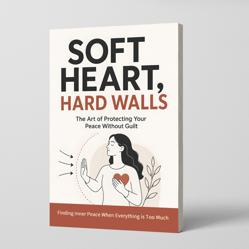 Soft Heart, Strong Walls: A Calm Boundary-Setting Guide physical printed English book front cover, ISBN 9798904660710