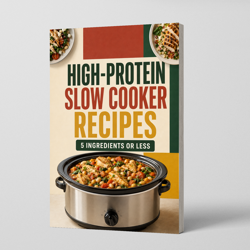 High-Protein Slow Cooker Recipes: 5 Ingredients or Less physical printed book product image 1, ISBN 9798904668884