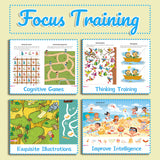 Interactive Recognition Series: Help Kids Improve Concentration with Coloring and Exercise Books Series Set style5