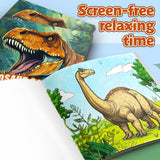 Ages 4-8 dinosaur activity book for screen-free coloring and fine motor practice