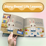 Bunny Sorts and Matches Early Learning Book product image 6 showing printed book details for screen-free reading and learning