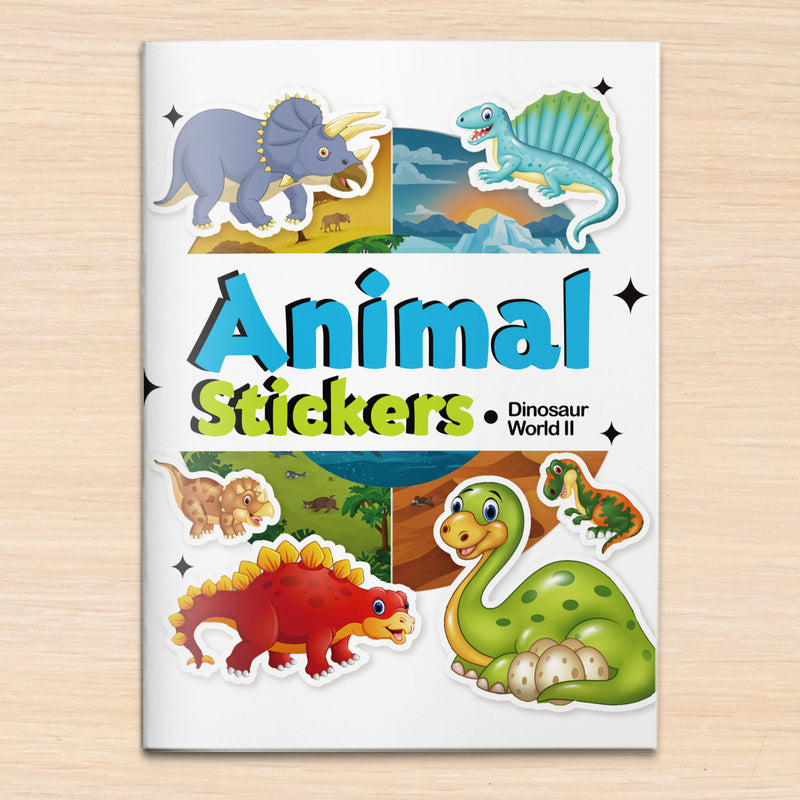 Animal Stickers Dinosaur World II cover
